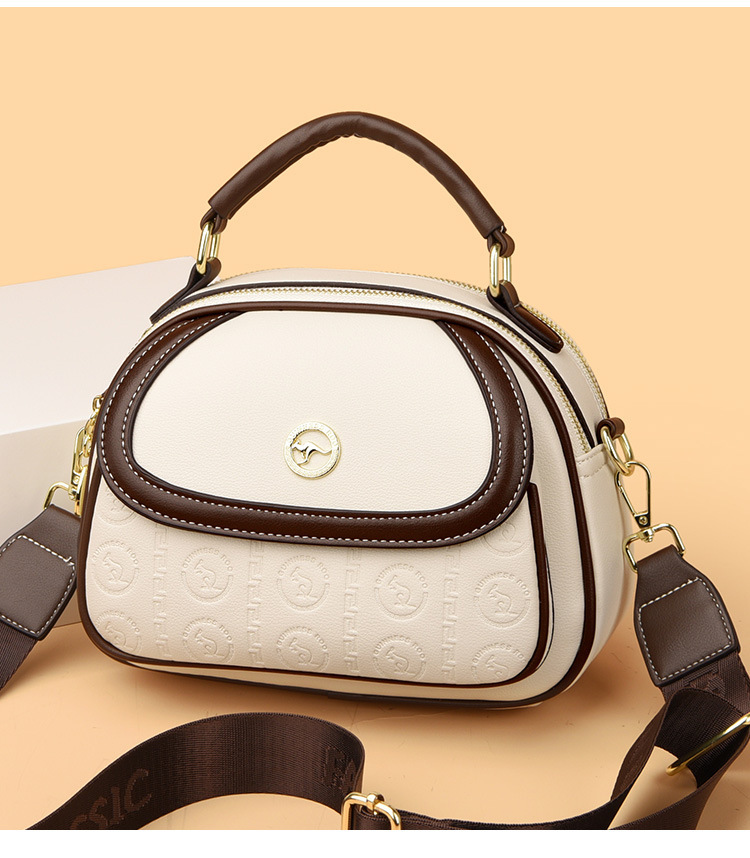 New Style Fashion Small Square Bag for Middle-aged Women 2025 New Style Ladies Wide Shoulder Strap Handbag Crossbody Bag Mom Bag New Free Delivery Des