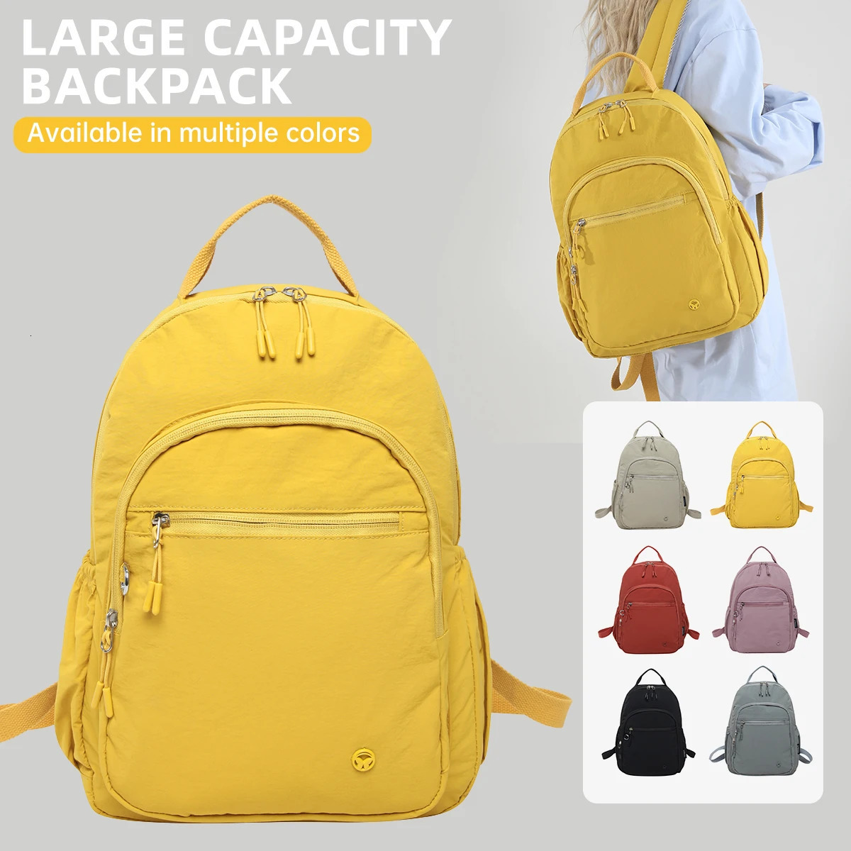 Casual and Convenient Small Backpack for Men and Women Ultra-Light Outdoor Hiking and Mountaineering Travel School Bag Portabl 250603