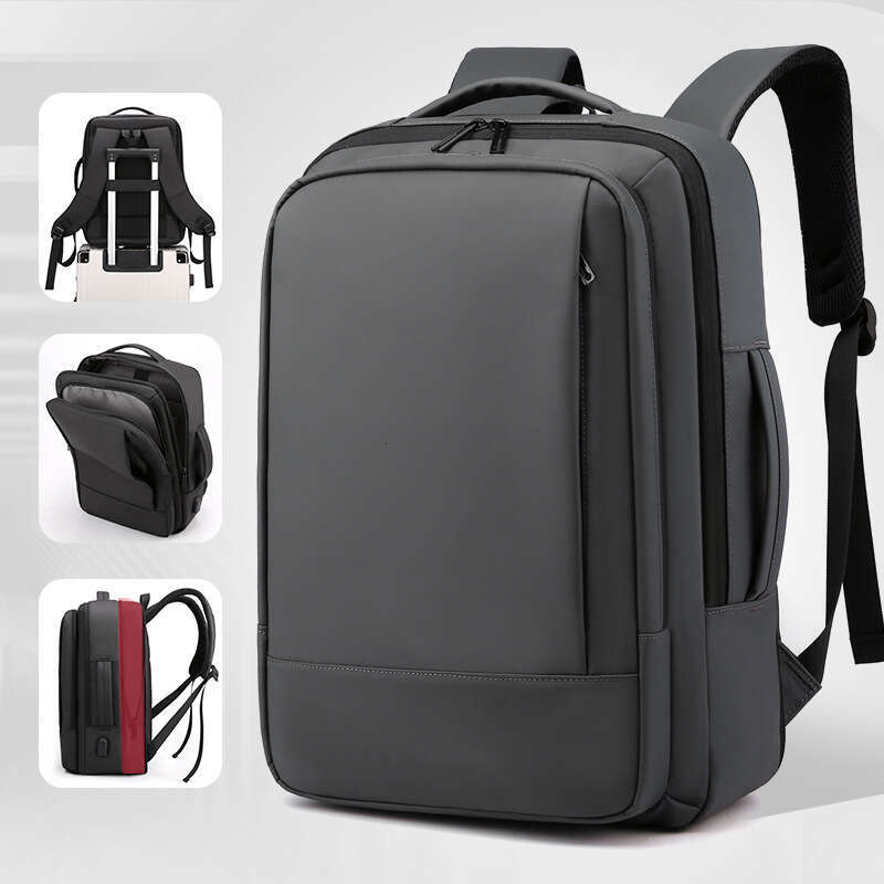 Men's Multifunctional Waterproof Laptop Large Capacity Business Backpack Casual USB Expansion Travel Bag