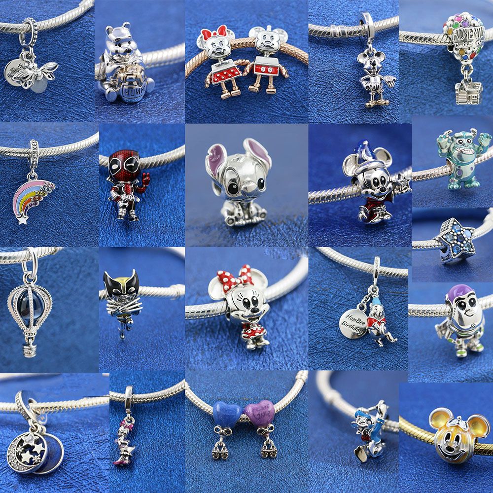 Beautiful Pan Beads 925 Silver Pendant Beads Wholesale Pendant Valentine's Day Gift Cartoon Beads Jewelry DIY Decoration