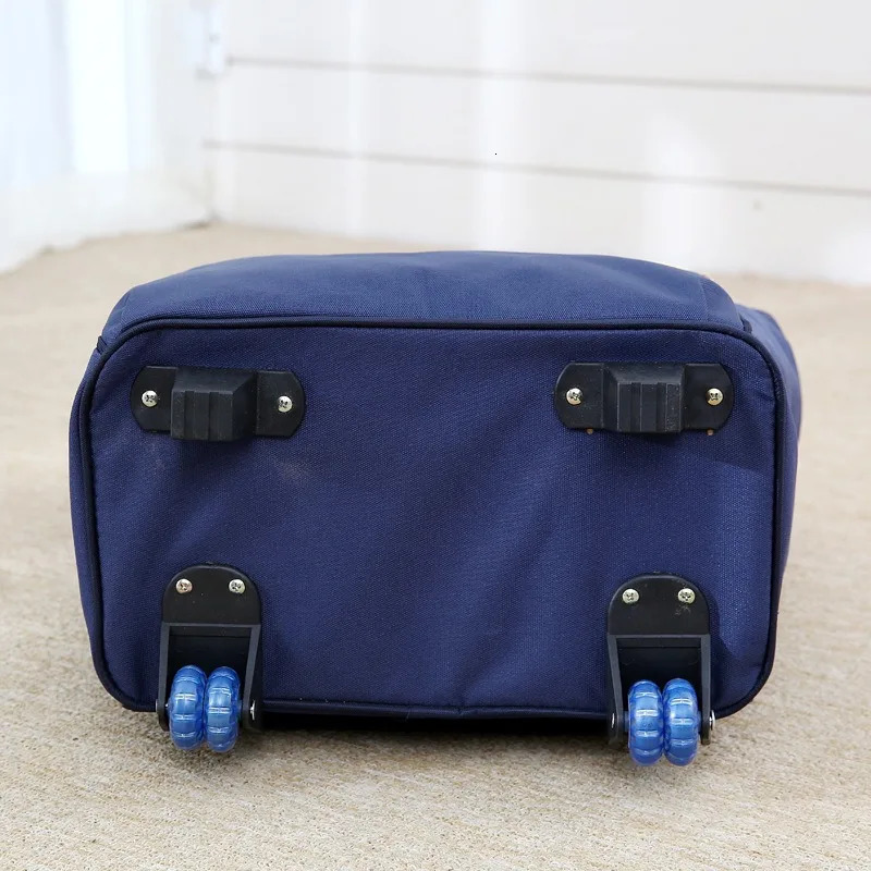 Underseat Carry on Luggage with Wheels Womens Handbag Short-distance Light Large-capacity Rolling BackpackTravel Boarding Bag 250530