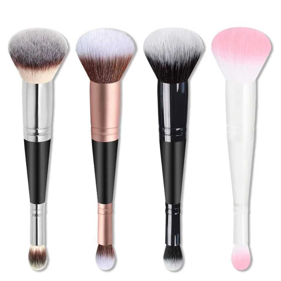 1Pcs Professional Cosmetics Makeup Tool Double-Head Multifunctional Shadow Highlight B Eyebrow Eyelash Beauty Brush 2 In 1W250605