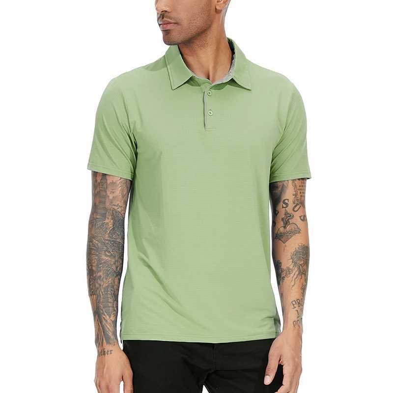 Mens Quick Dry Athletic Polo Shirt Lightweight Cool Sport Running Workout T Shirt Summer Casual Activewear Outdoor Golf Shirts XJ250605