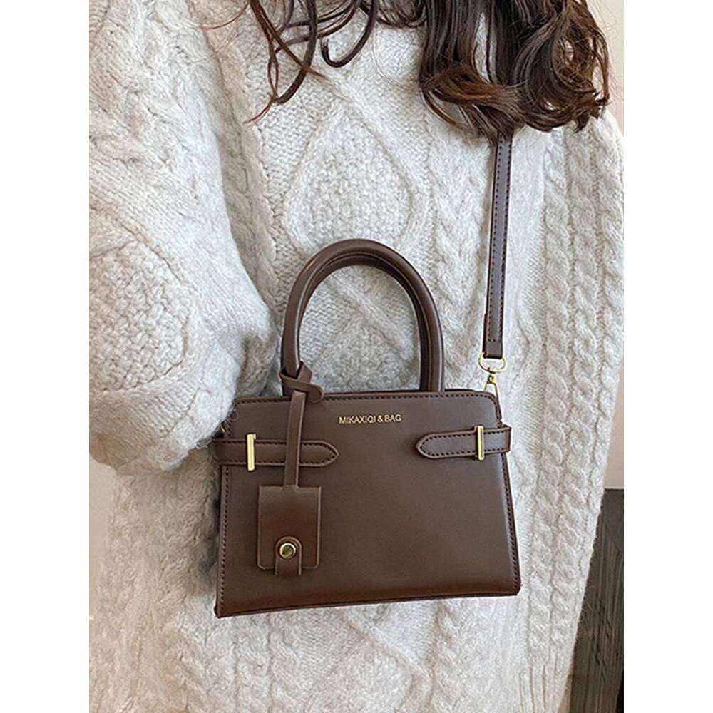 Women's Bags Designer New PU Leather Small Handbags Women Winter Solid Color Crossbody Bag Female Daily Commuter Shoulder Bags