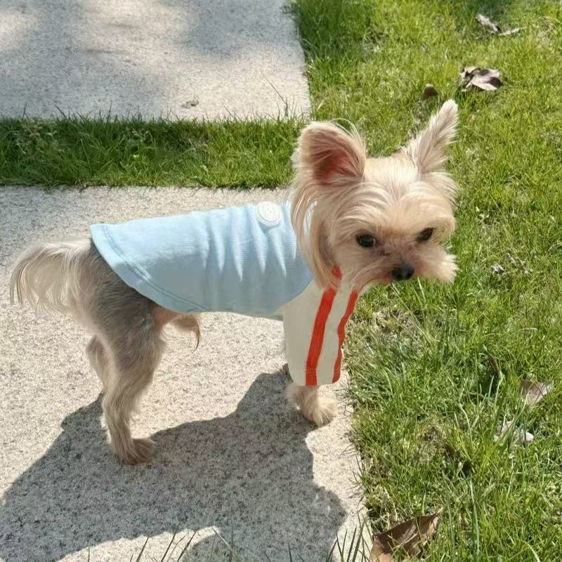 T00386 Spring and summer dog and cat clothes pet Bichon Teddy small dog thin puppy and kitten clothes