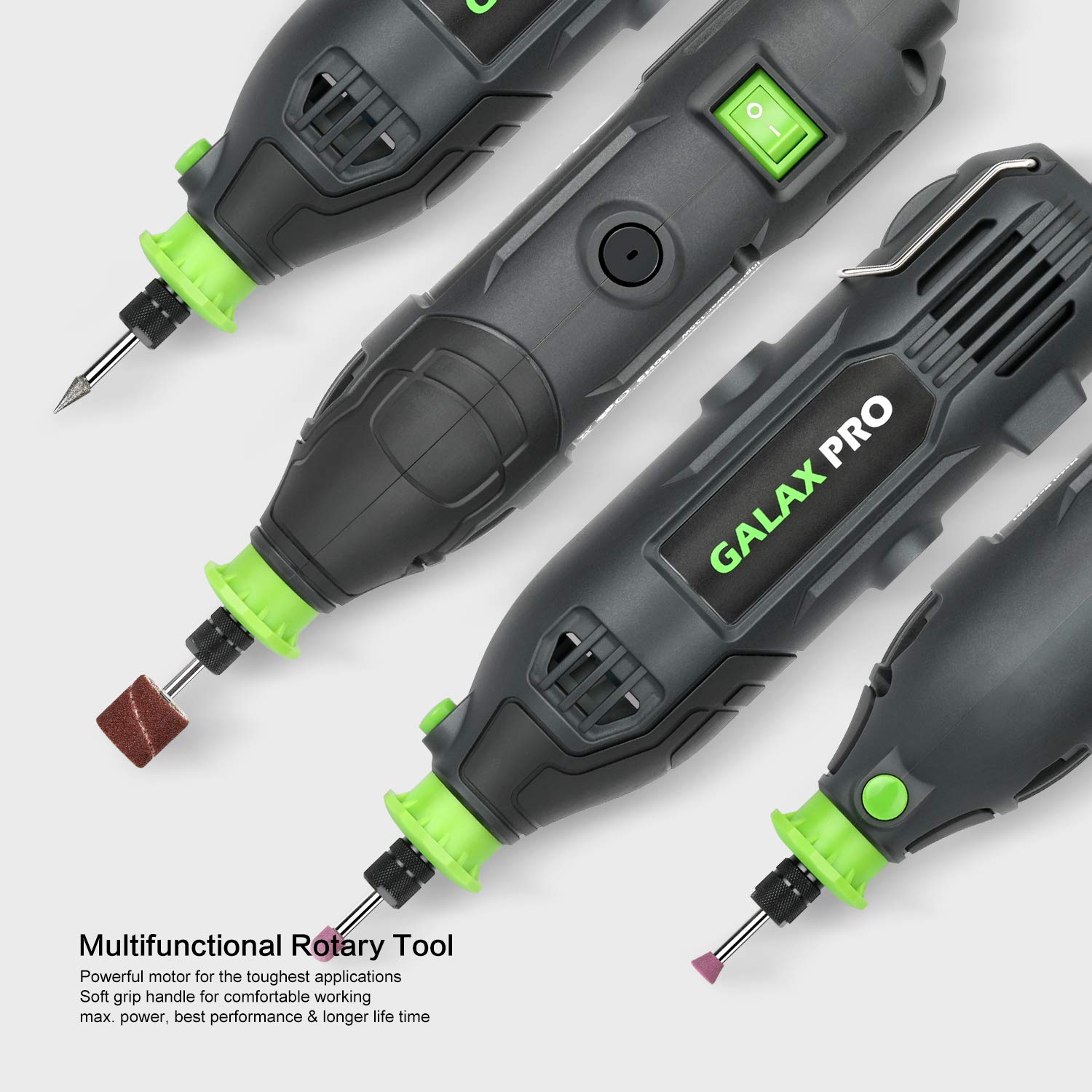 GALAX PRO Rotary Tool Kit, 135W Variable Speed Control 8000-35000 RPM Rotary Tool with 48PCS Accessories Kit for Craft Projects and DIY Projects