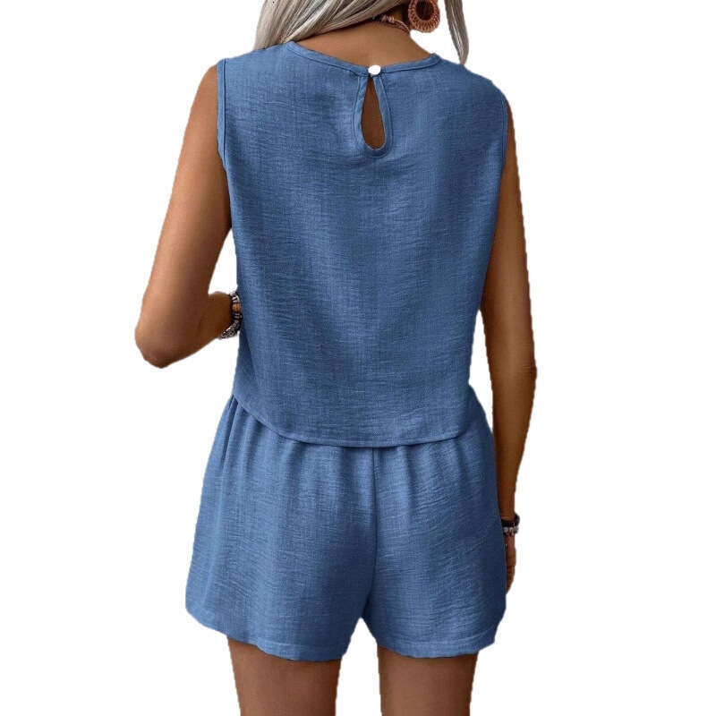 New Fashion Casual Vest And Shorts Set B5