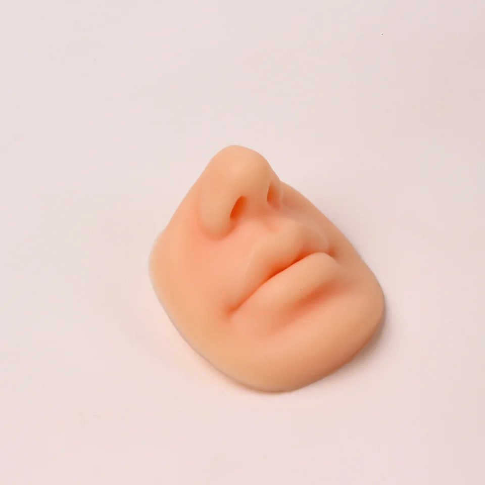 1PCS Silicone Ear Model Nose Lips Simulation Artificial Practice Skin For anent Makeup Piercing Training Tattoo Tools 250604