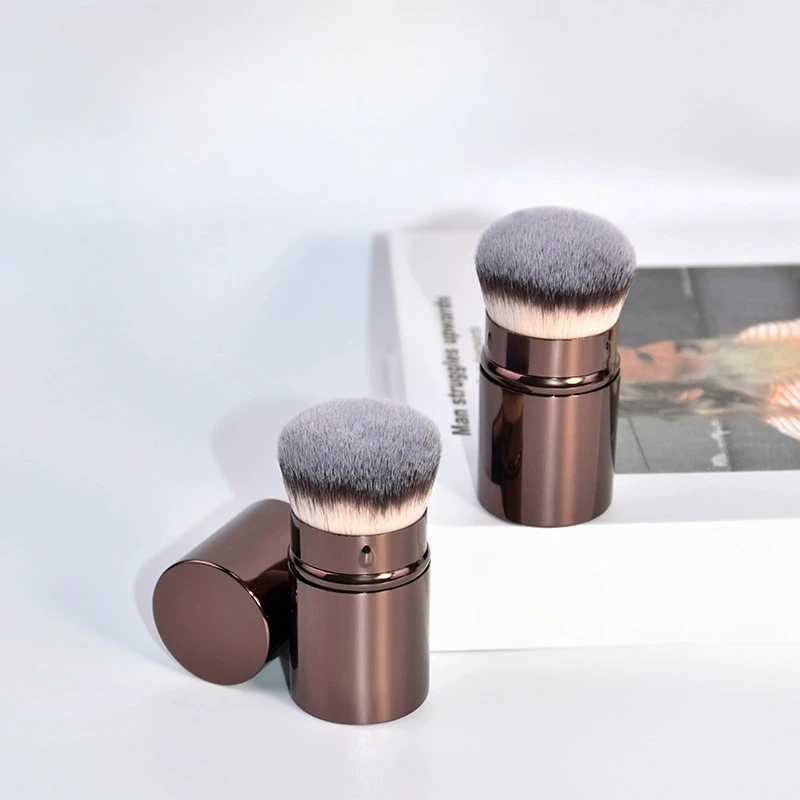 1pcs Retractable B Brush Foundation Brush Soft Fluffy Powder Contour Makeup Brushes Portable Makeup ToolsW250605