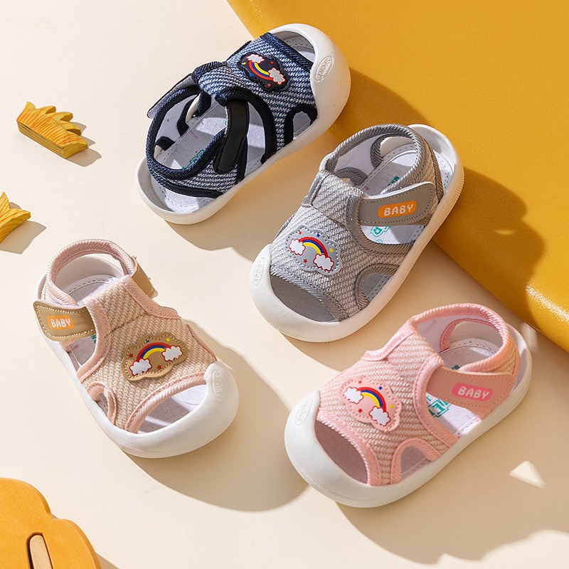 Baby Girls Boys Sandals Summer Sneakers Non-Slip Lightweight Beach Water Shoes Toddler First Walkers