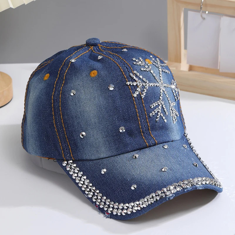 A Shiny Rhinestone Baseball Cap for Women Adjustable Comfy Fashion Outdoor 250603