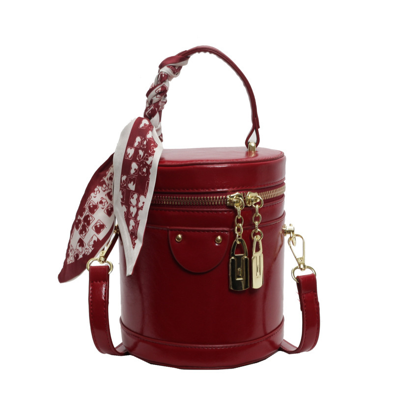 Free Shipping Designer Bag Small Women's 2025 Spring New Hand-held Cylindrical Bag Fashionable And Versatile Texture Crossbody Bag