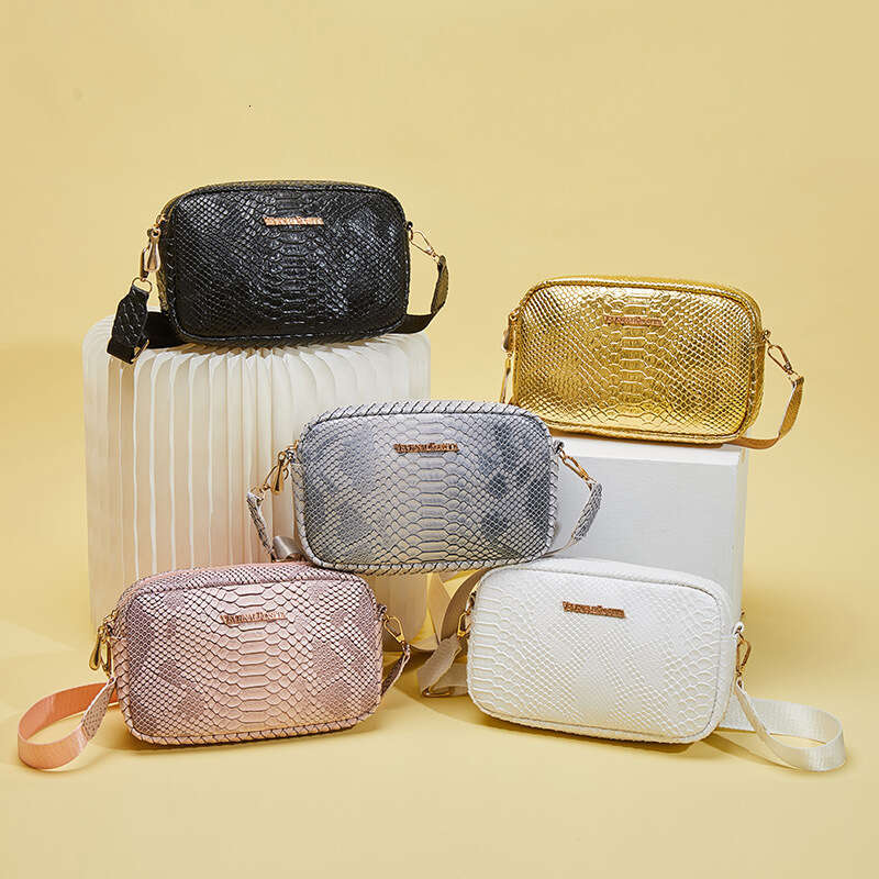 Snake Pattern Camera 2025 Ladies VR Women's Versatile Phone Crossbody Small Square Bag