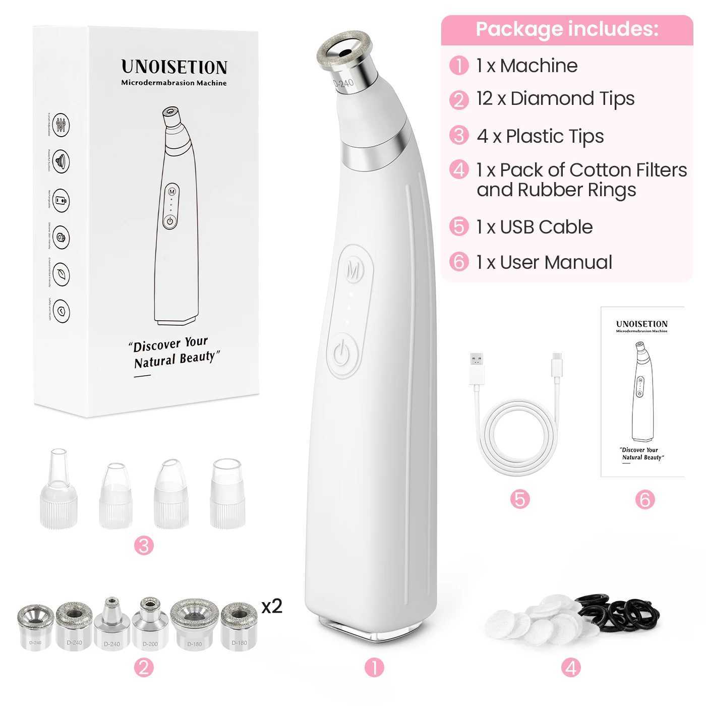 Diamond Microdermabrasion Machine Handheld Cordless Facial Deep Cleansing Tool XJ250607