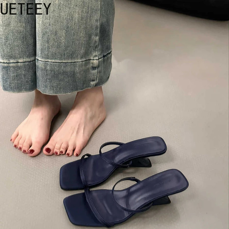 ner Summer Narrow Band Heel Women Slippers Shoes Fashion Open Toe n Style Banquet Party Sandals Shoes 250605