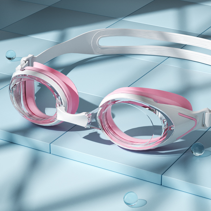 High-Definition Adult Unisex Goggles Comfortable Fit Swimming Glasses Waterproof Anti-Fog Professional Diving Silicone Swim Cap