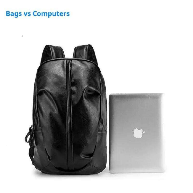 Vintage Leather Backpack Casual Daypack Backpacks For Men Women 14 Inch Laptop Bag Large Capacity Travel Hiking Camping Rucksack 2025/06/05