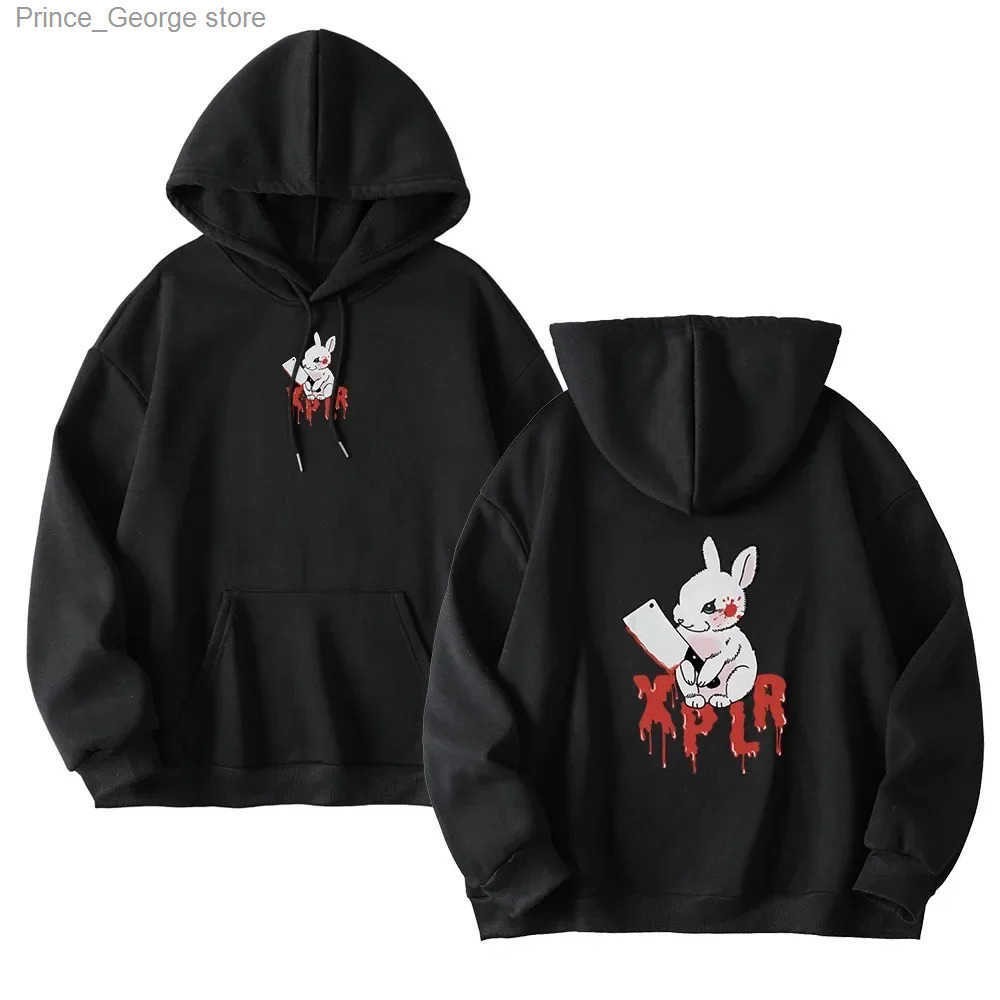 XPLR Rabbit Sam Colby Merch Hoodies Hooded Strtwear Bunny Cotton Sweatshirt Trend Hoodies Winter Clothes Pullover Y2k Tops L250605
