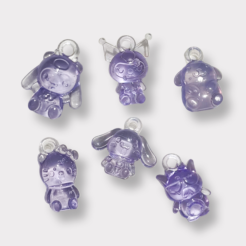 Acrylic transparent small delicate modelling charm small pendant 2025 new pendant