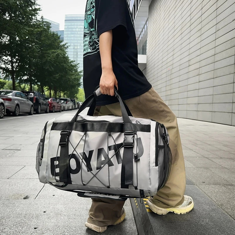 Large-Capacity Short-Distance Business Trip Travel Bag Training Storage Bag Lightweight Independent Shoe Compartment Fitness Bag 250530