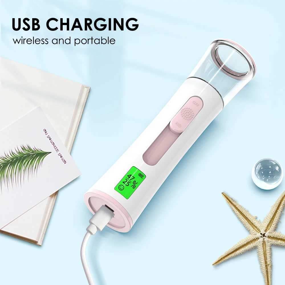 Ultrasonic Nano Mist Sprayer Cooler Face Steamer Moisturizer Steamer Humidifier Facial Mister Nebulizer Cooler Skin Care Tool XJ250607