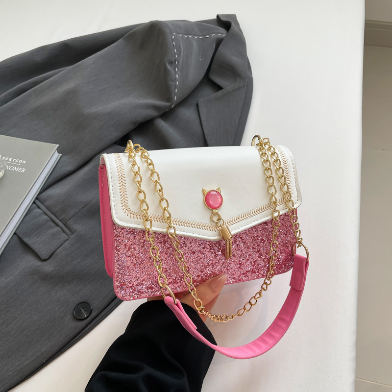 designer 2025 Spring New Fashion Casual Textured Stylish Small Square Bag Niche Design Trendy Women's Shoulder Crossbody Bag