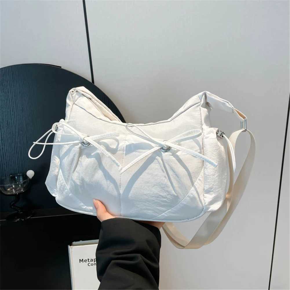 Bow Purse Casual Crossbody Bag Lightweight Stylish Shoulder Bag Crescent Bag for Women XJ250605