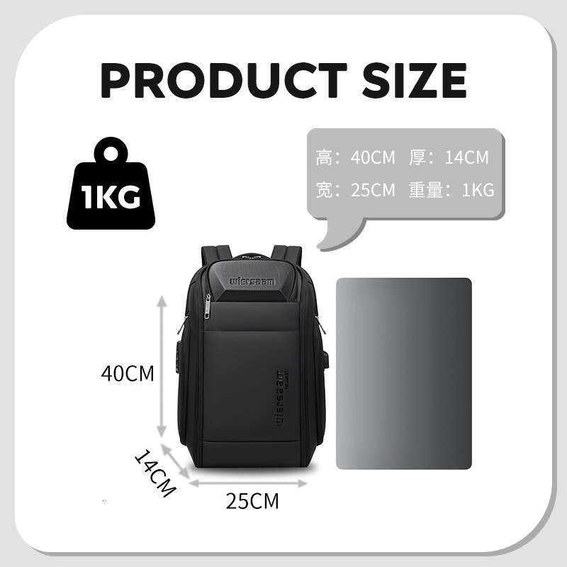 New High-End Men, Waterproof Large Capacity Multi-Functional Password Anti-Theft Laptop Backpack for Business Trips