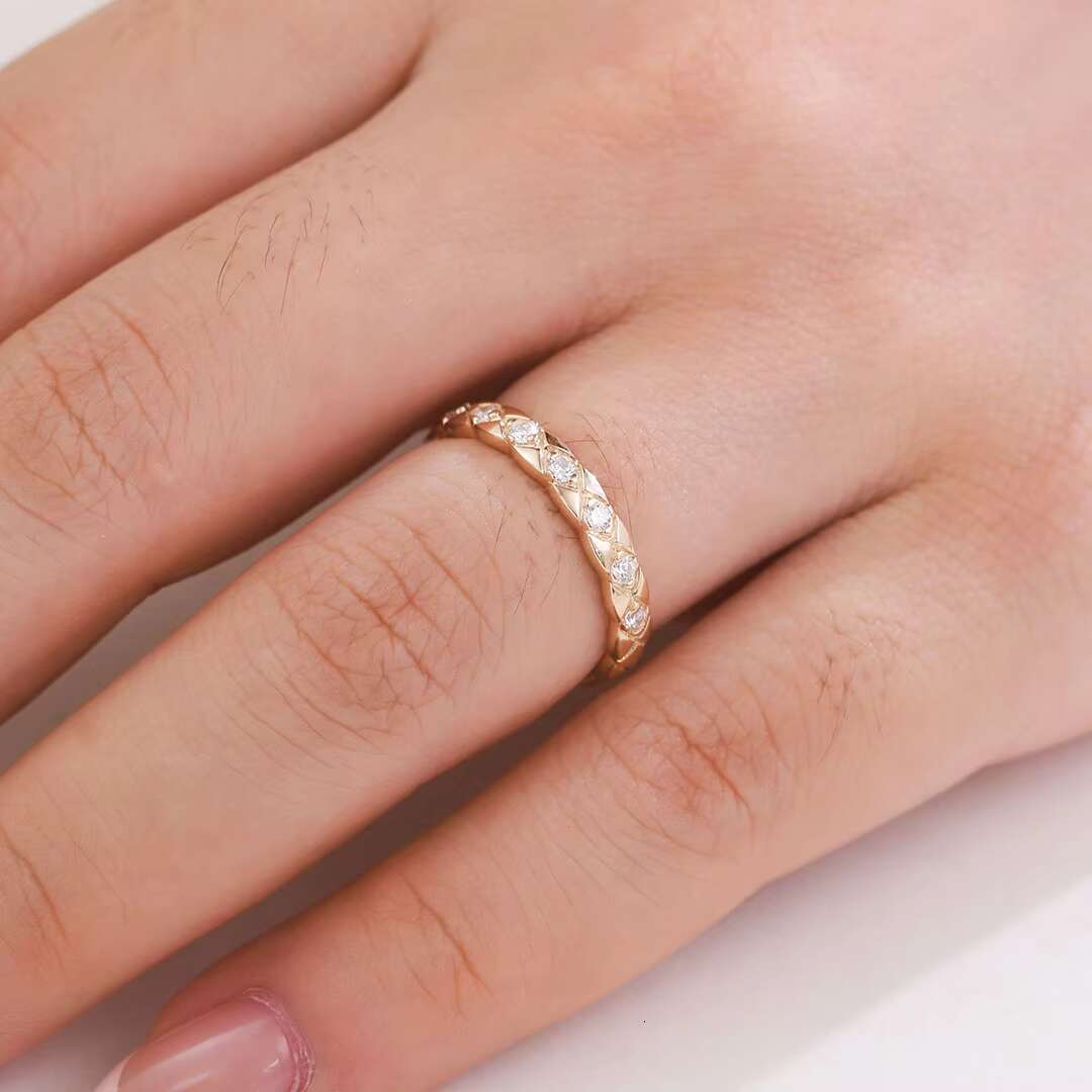 Provence Jewelry Customized Engraving Moissanite Diamond Setting Ring 10k Solid Gold Man Engagement /wedding Ring Fine Jewelry