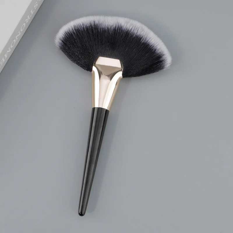 New Large Fan Brush Highlighter Brush Face Powder Brush Face Brightening Brush Soft Bristle Brush Flame MakeupW250605
