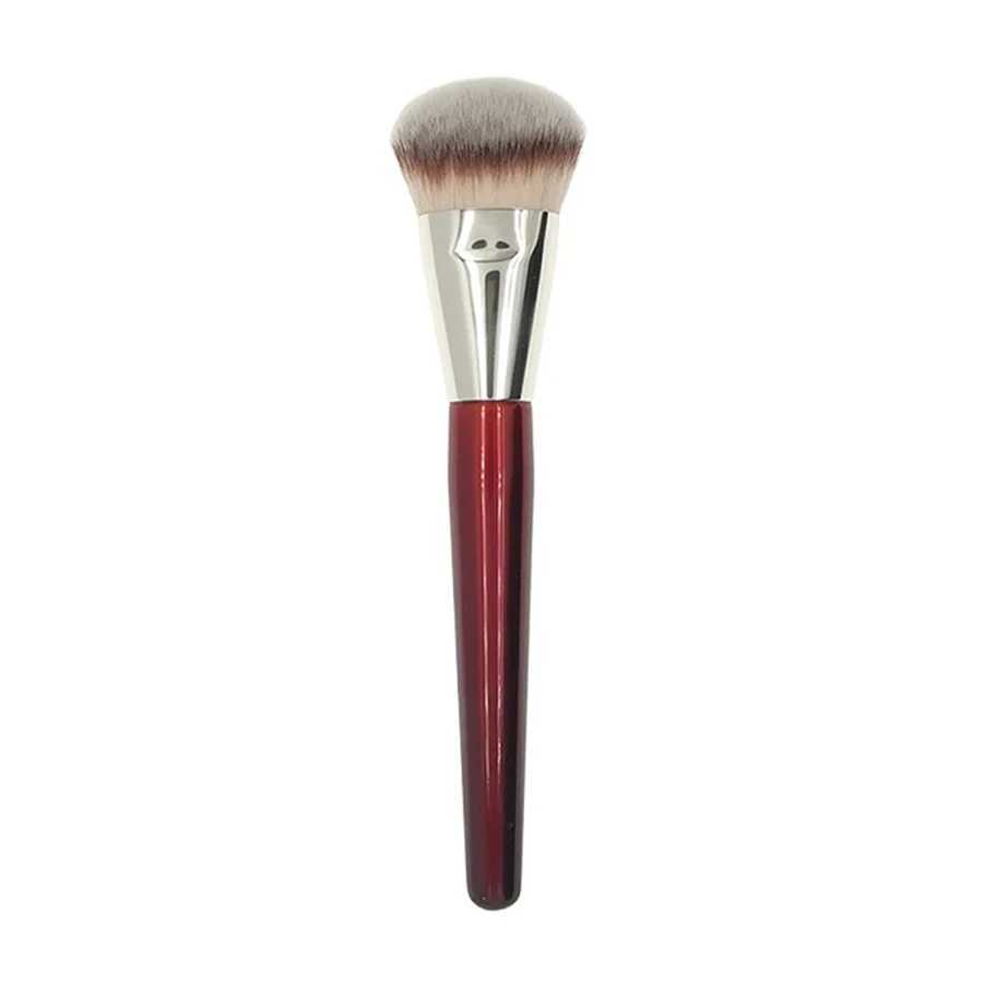 1pc 101 Contoured Foundation Makeup brushes Angled Liquid Base Concealer Make up brushes Red wood handle cosmetic tools 506W250605