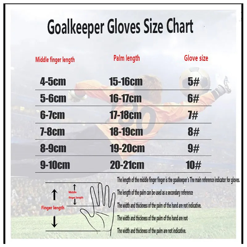 Child/Adult Non-Slip Latex Football Gloves Sports Goalkeeper Gloves Goalkeeper Football Gloves 250605