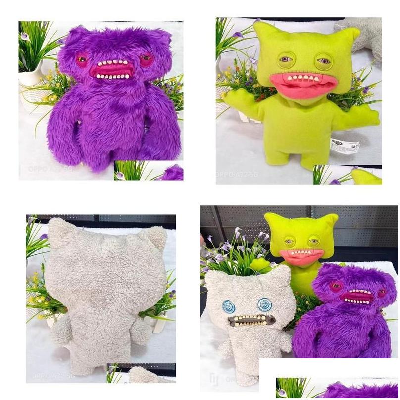 Clothing Accessories For Plush Stuff Fler Funny Ugly Monster Figure Stuffed Toys Toothed Bigtooth Ornament Christmas Gift Kids T Dhmxq