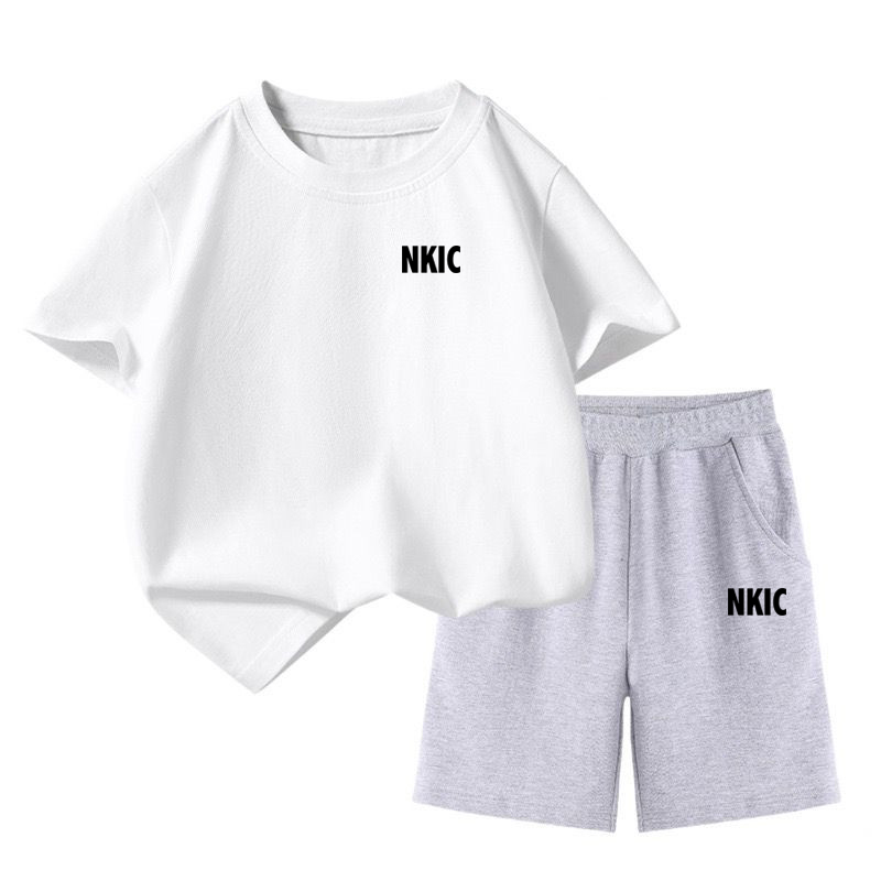 Summer Baby Girl Boy Clothes Set Children Brand Printing 100% Cotton T-shirt and Short 2Pcs Suit Kid Shorts Sleeve Tracksuit J250625
