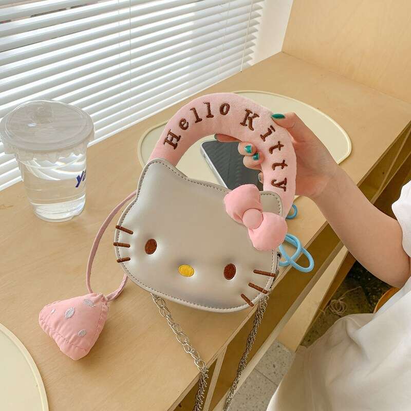 Summer Cute Coin Mini Chain Shoulder 2025 New Style Personality Cartoon Kitten Girl Crossbody Bag