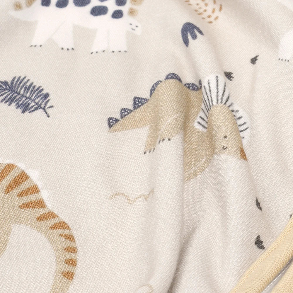HappyFlute Cute Print Two-Way Zipper Super Soft Bamboo Cotton Fabric Sleeveless Baby Summer Anti-kick Sleeping Bag 250604