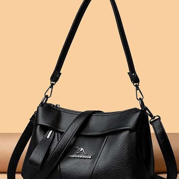 Large Capacity Fashion Single Shoulder Crossbody Textured for Middle-aged Women Commuting Small Square High-end Feel Bag