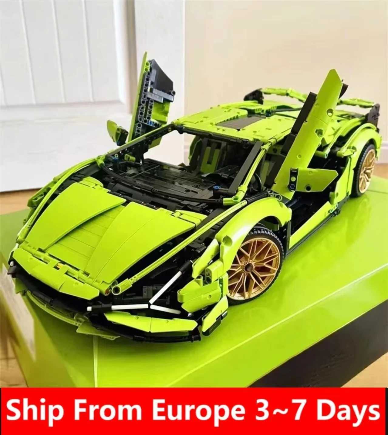 3696PCS Technical Lambo Building Blocks Car Model Compatible 42115 SIAN Roadster Bricks Boys Toys Gifts W250605