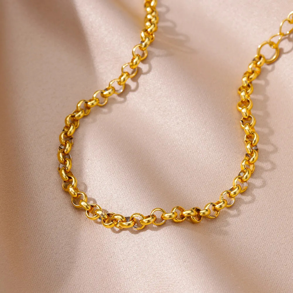 Anklets for Women Stainless Steel Gold Color Chain Anklet Female Summer Beach Accessories Foot Leg Bracelets Fashion Jewelry 250528