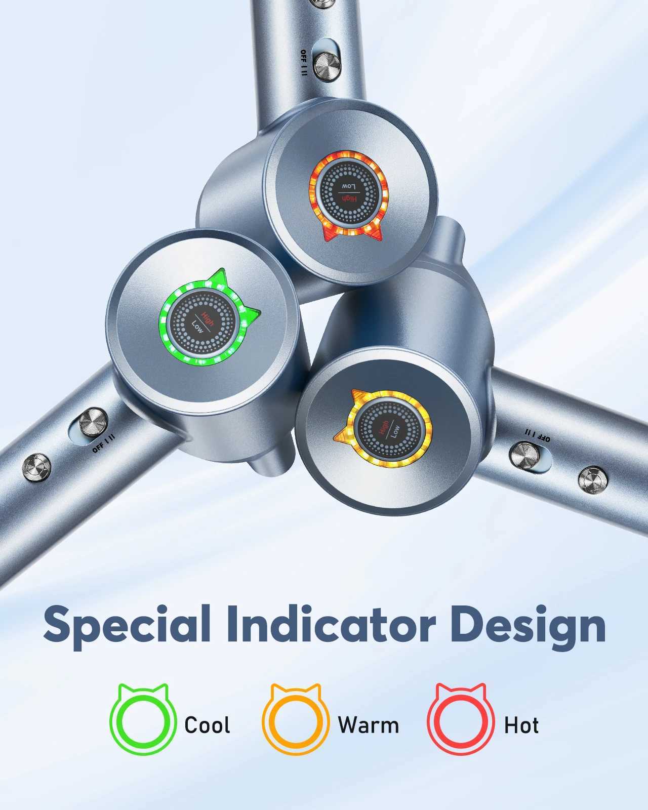 Bopcal Professional High Speed Hair Dryer 110000 RPM Brushless Cold Hot blower Silent Touch Screen Hair Dryer For Home Hair Salon XJ250605