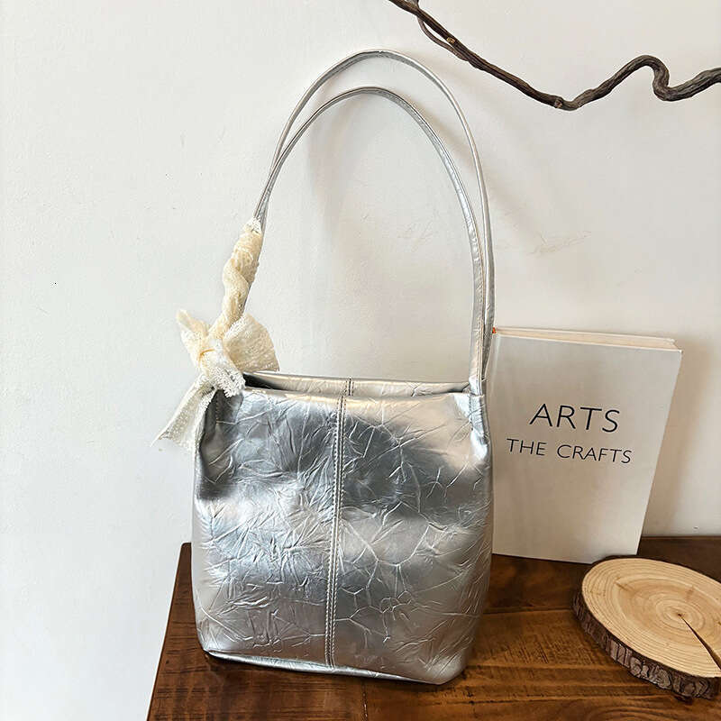 Casual Simple Bowknot Versatile Personality Small Square for Women New High-Quality Texture Commuter Elegant Shoulder Bag