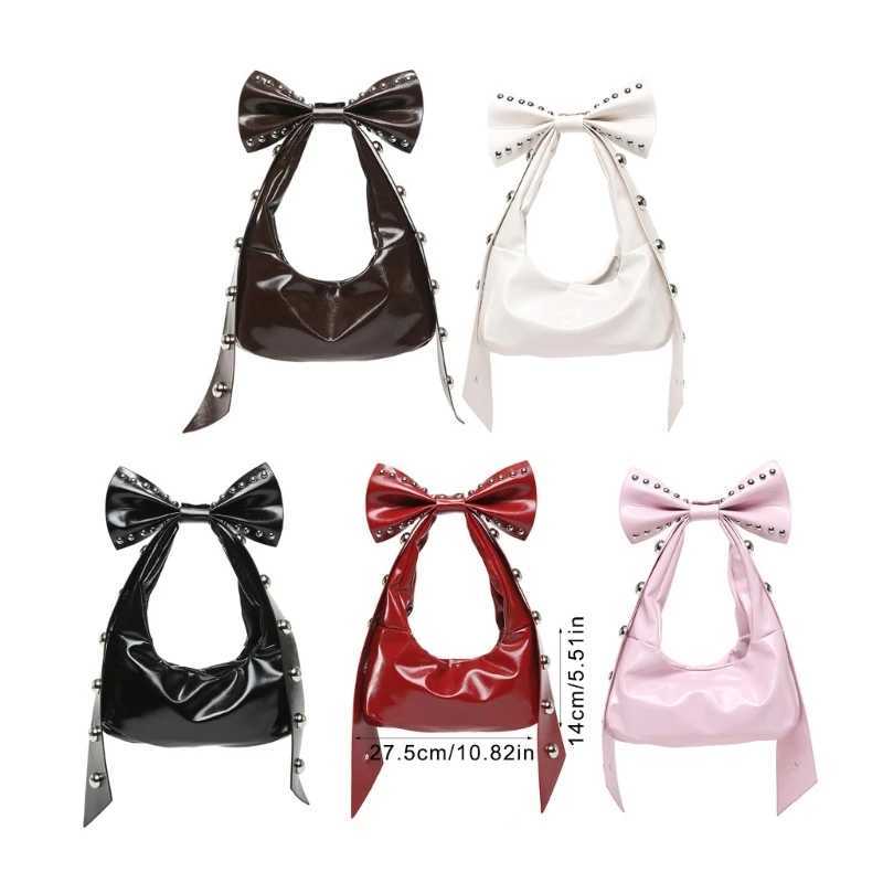 Trendy Handbag for Women with Unique Bows and Embellishments Stylish PU Leather Womens Shoulder Bag XJ250605