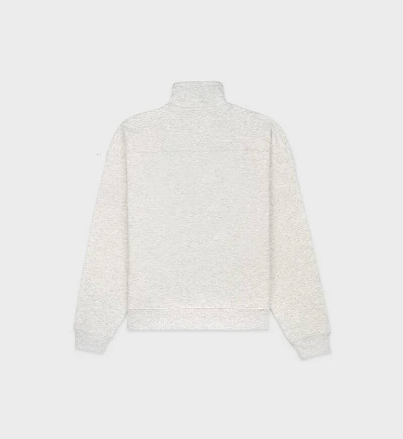 Autumn And Winter New North American Niche SR Stand Up Collar Zipper Chest Letter Printed Fleece Women's Hoodie