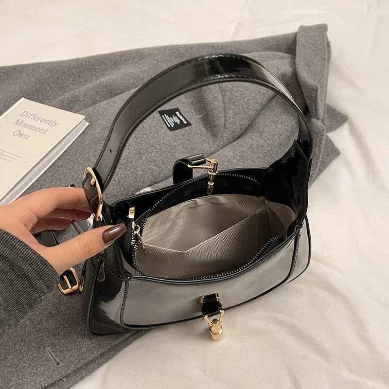 Designer Handbag Purse Top Quality Patent Leather Shoulder Crossbody Bag For Women Two Straps Underarm Sac A Main Brand Bolsos XJ250605