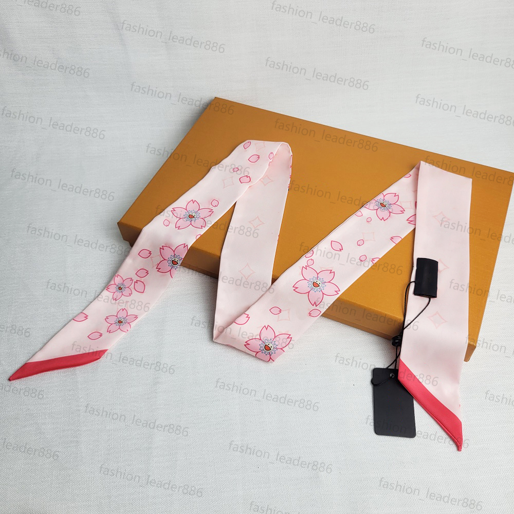 silk scarf multicolor square bandeau silk new square scarf Murakami designer women brand neck tie designer scarf for women hair thin scarves neck fashion silk