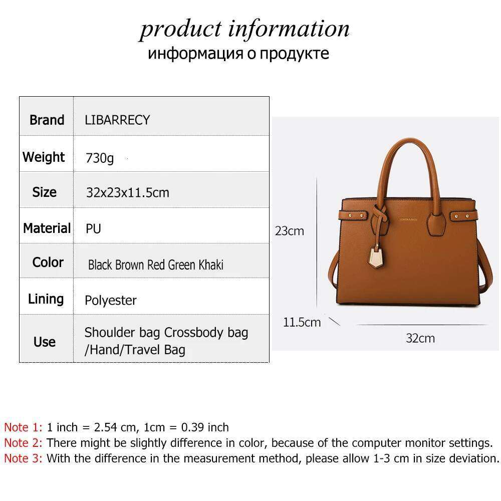 Women's Bags Designer Designer Multifunctional Women Composite Bag Solid Color High Quality PU Leather Ladies Shoulder Crossbody Bags Sac Femme