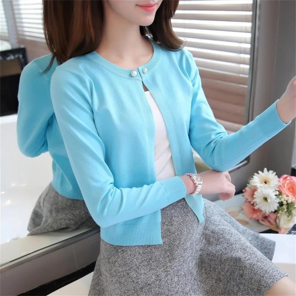 2024 Fashion Women Sweater Female Cardigan Thin Outerwear Short n Longsleeve Small Cape Blusa Feminina 250530