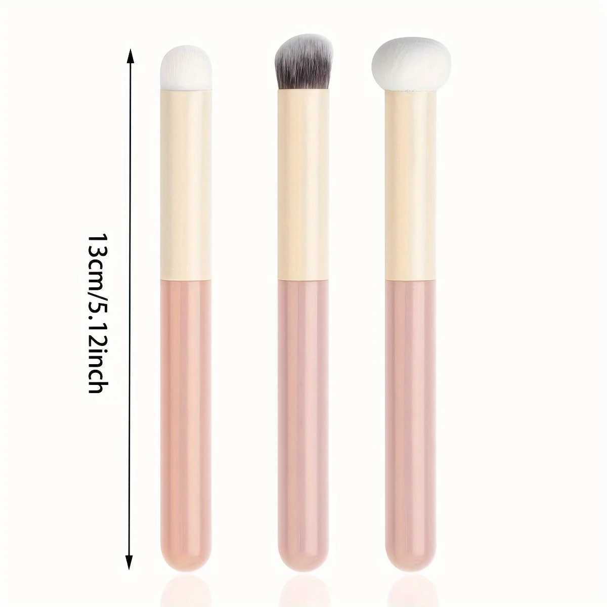 3Pcs Soft Mushroom Sponge Head Makeup Brushes Concealer Brush Lipstick Lip Powder Puff Foundation Contour Cosmetic Tools W250605