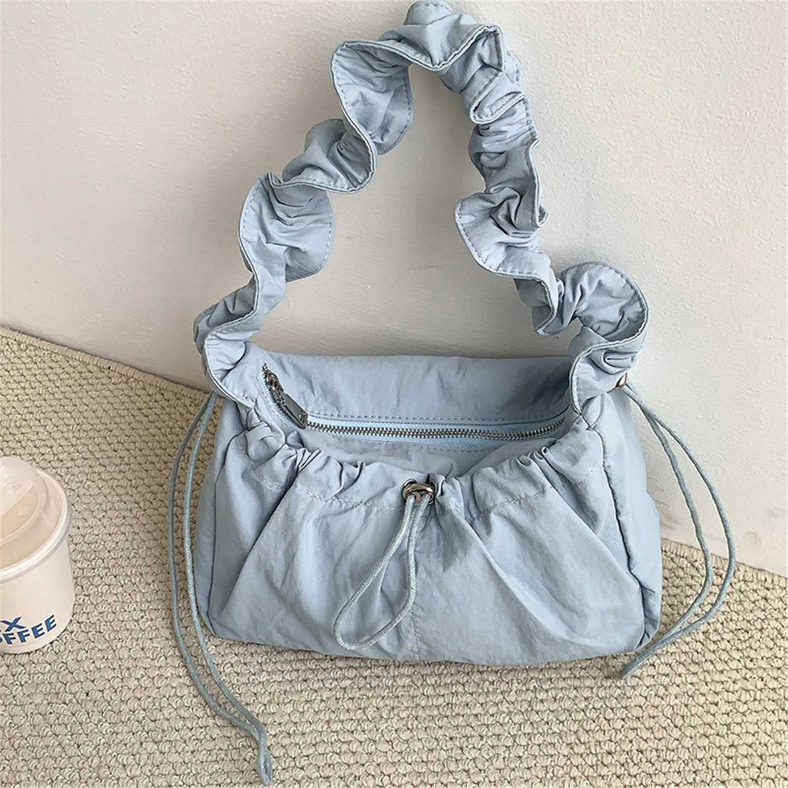 Simple Fi Fold Shoulder Bag Vintage Casual Designer Underarm Crossbody Bag Women 2024 New Luxury Handbags High Quality XJ250605