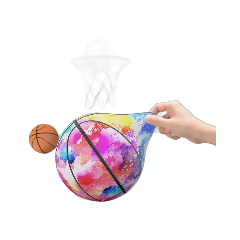 Indoor Silent Basketball Cloth Cover Soft And High Elastic Foam Mute Ball No Noise Sports Ball Density Ball Sports Games 250605